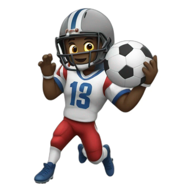 Kvaratskelia playing football sticker