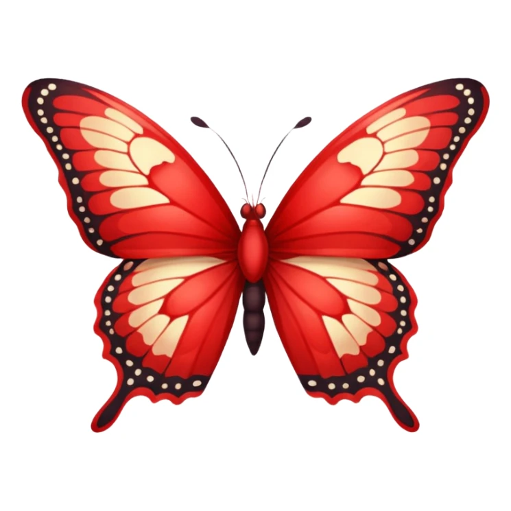 The text « Ingénieuses » with a red butterfly beside it so it looks like a word with an emoji  sticker