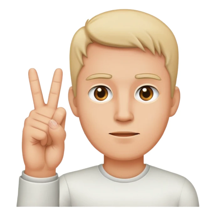 man sticking up the middle finger sticker