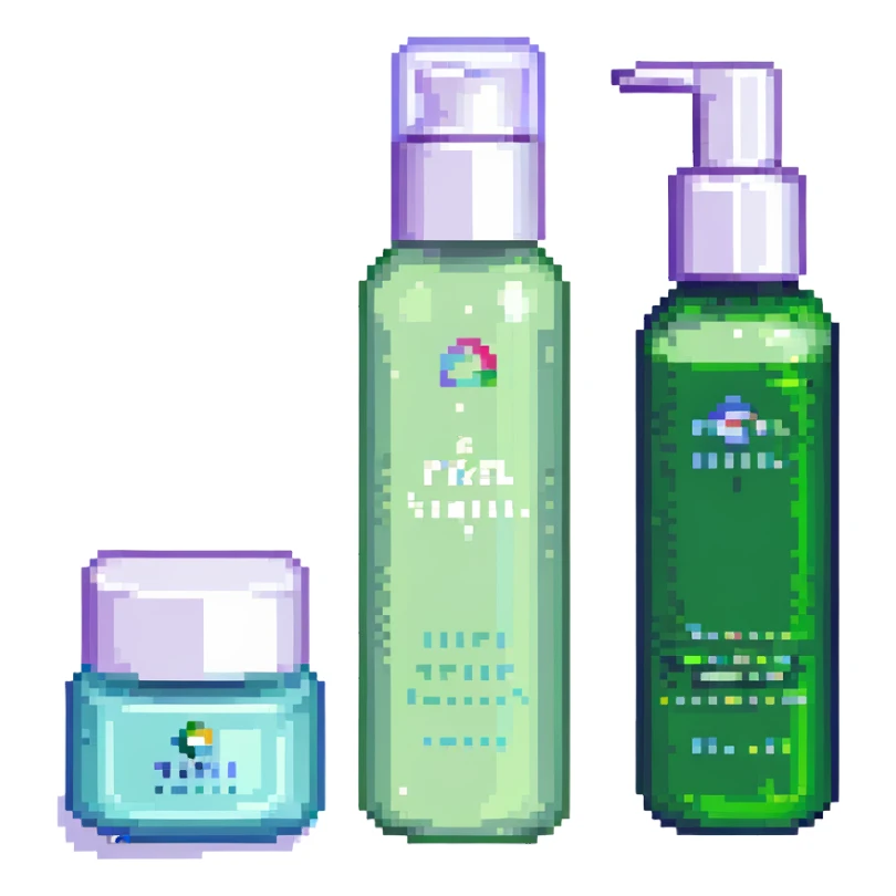 skincare products, cute, minimal sticker