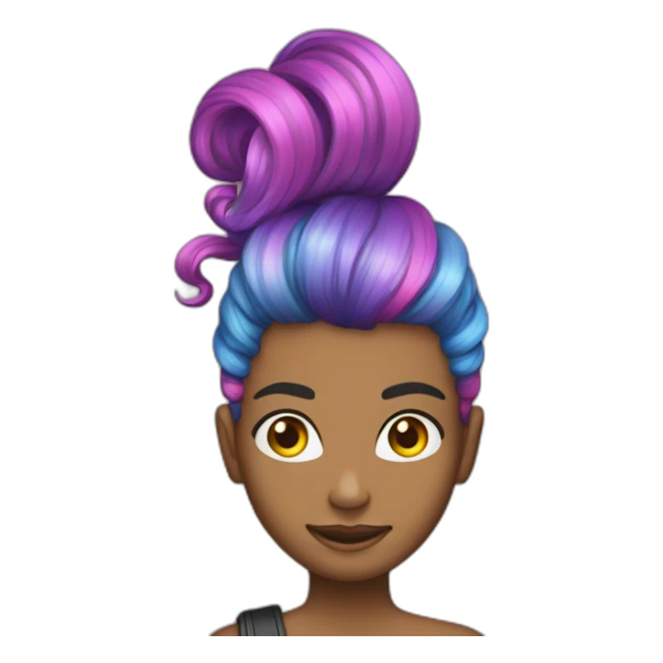 Why you want posh people with Rainbow hair? sticker