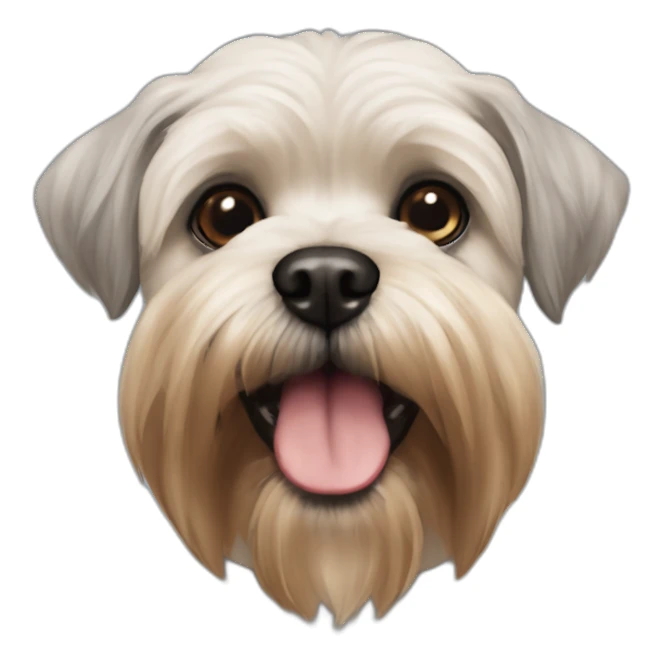 Bichon Golden Schnauzer Yorky Pug viejo sticker