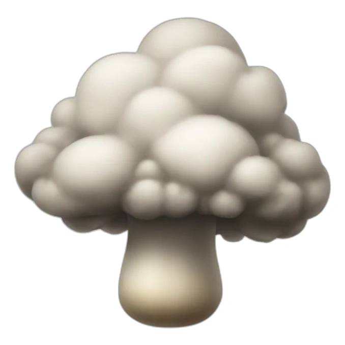 Mushroom cloud sticker