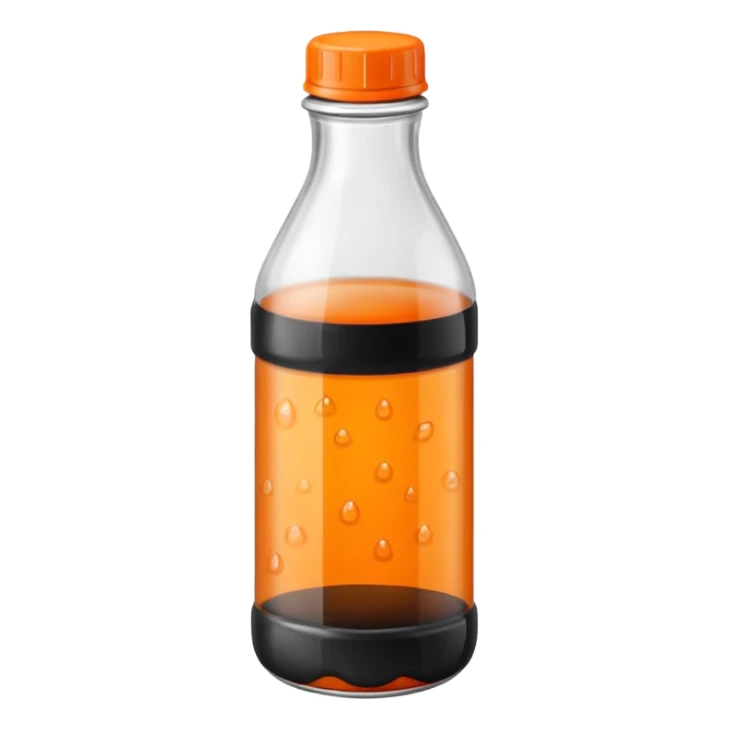 Czech Kofola black and orange in a plastic bottle sticker