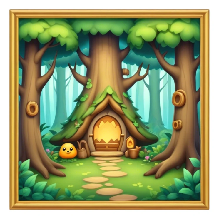 Cozy Fantasy Forest sticker