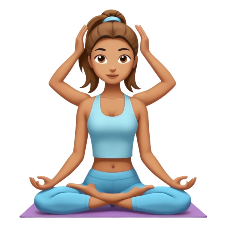 Una chica haciendo yoga  sticker