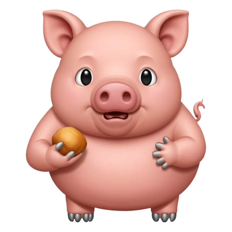 Un cochon qui fait stop  sticker