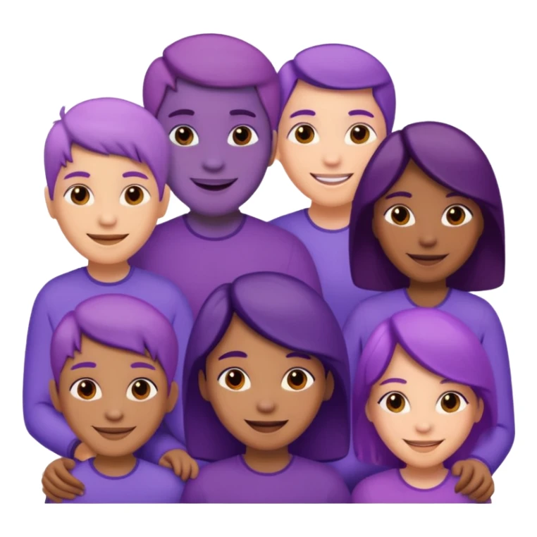 purple people group connect sticker