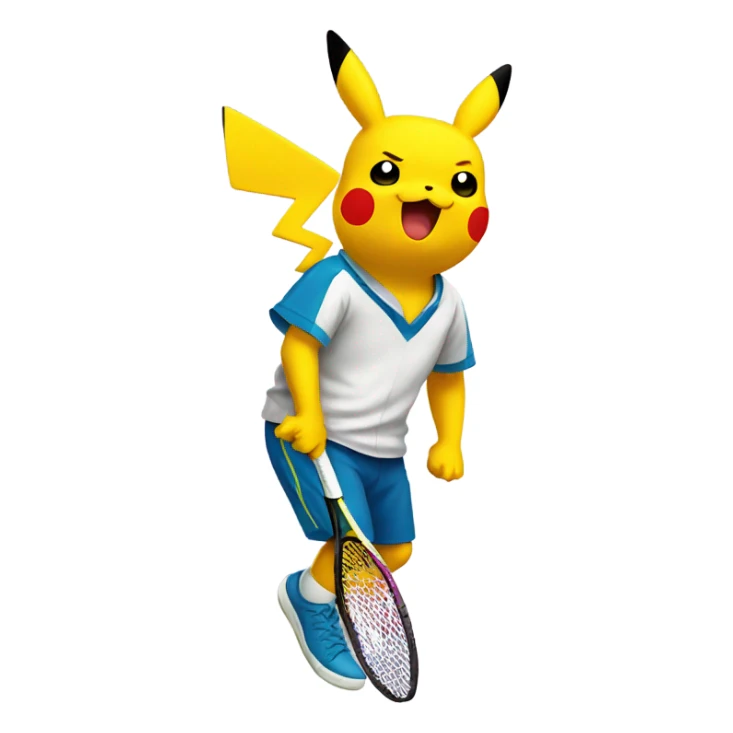 Pikachu tennis sticker