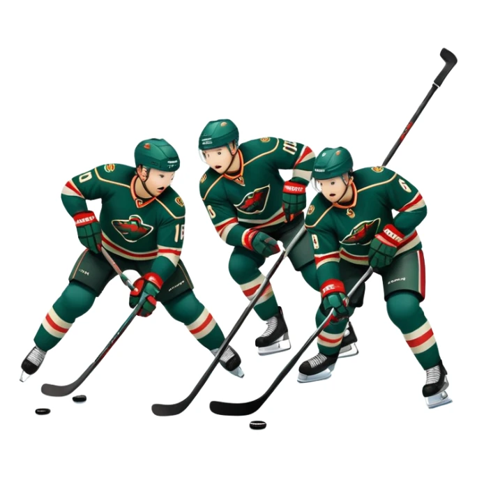 Minnesota Wild ice hockey  sticker