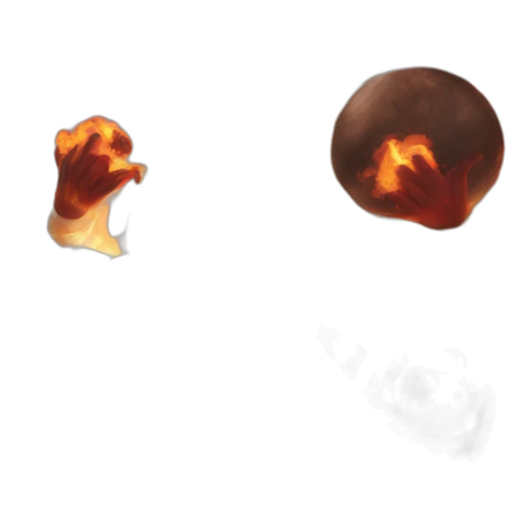 Make me a heaven and hell background and then add a text writin on it mercy and the text is fire and ice theme sticker