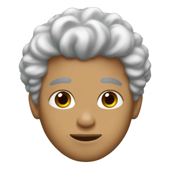 light skin boyfriend with puffy hair sticker