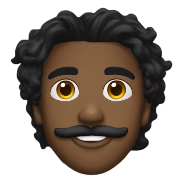 playboi carti, mustache and goatee sticker