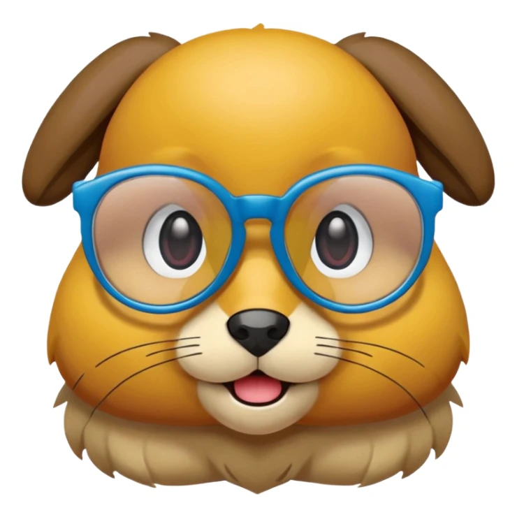 scotel pokemon with glasses and cute sticker