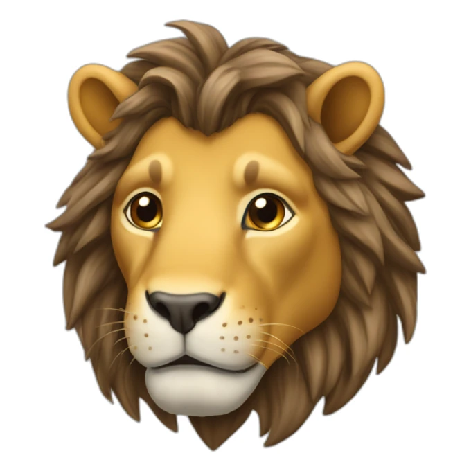 Cheval mélangé aux lion sticker