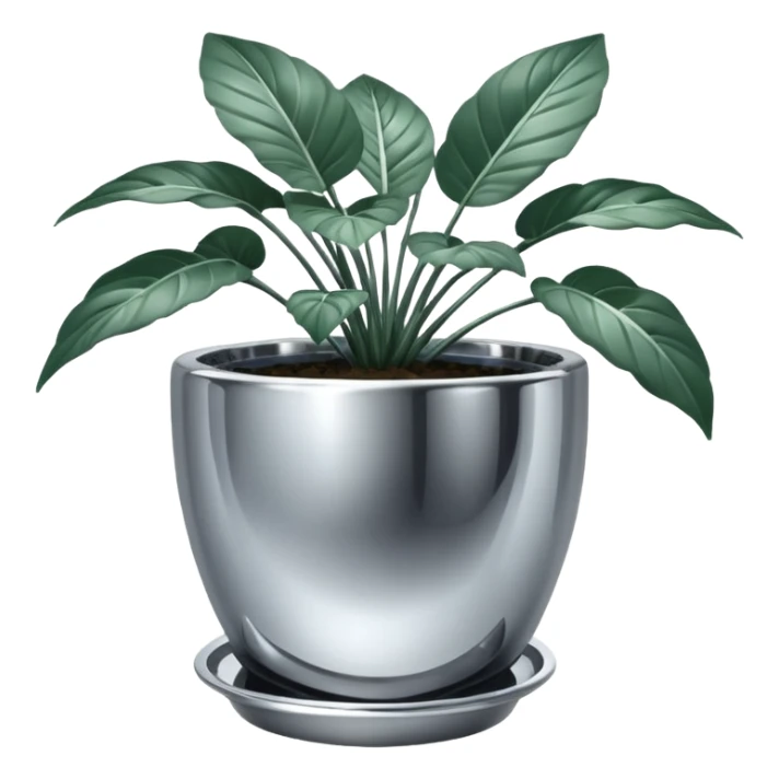 plant in pot style hajime sorayama sticker