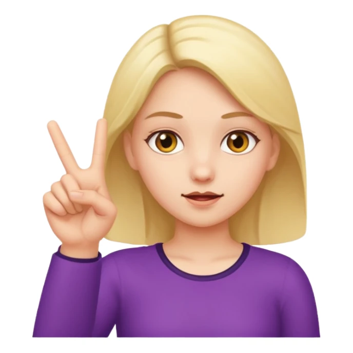 Girl with middle finger sticker