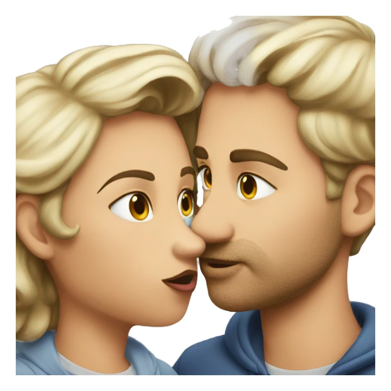 A double kiss sticker