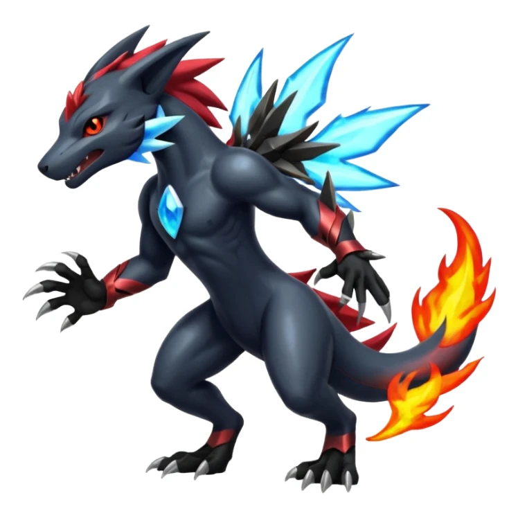  Shiny Zoroark-Salandit-Zekrom-fusion sticker