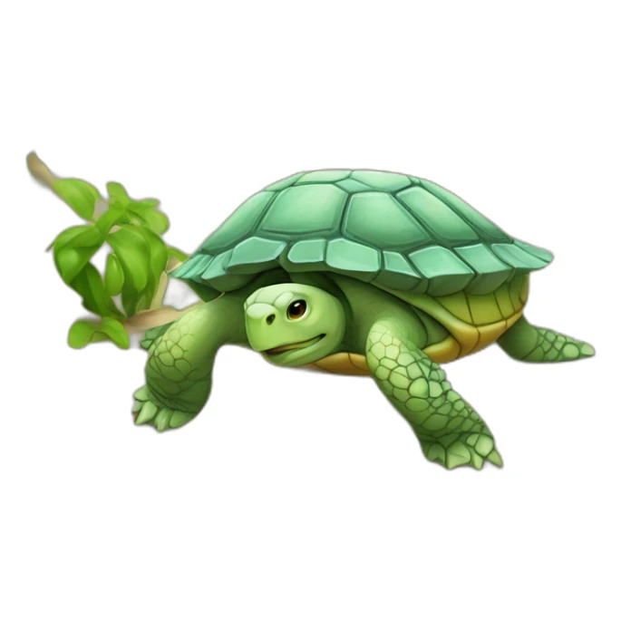 L'étoile sur une tortue sticker