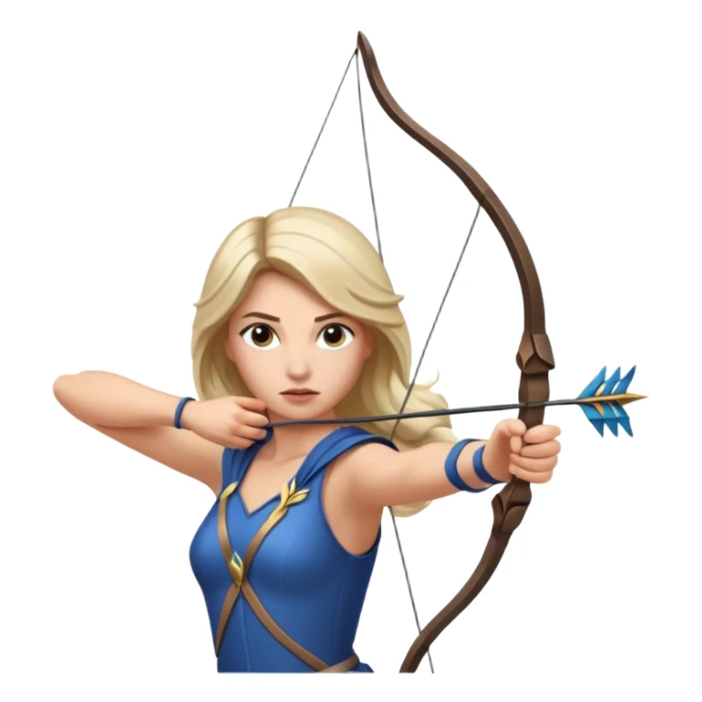 diana de tiro con arco sticker