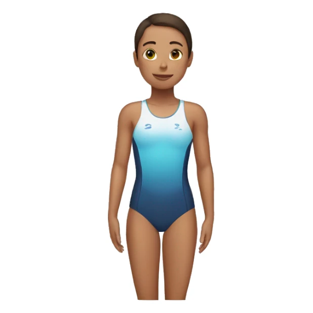 swimmer in water right angel sticker