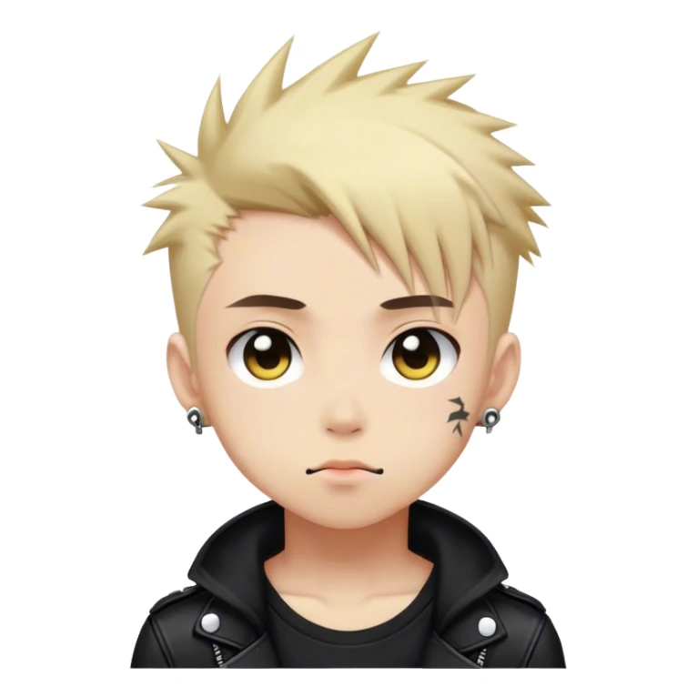 Cute Edgy Attractive Gorgeous Kawaii Anime Punk boy sticker