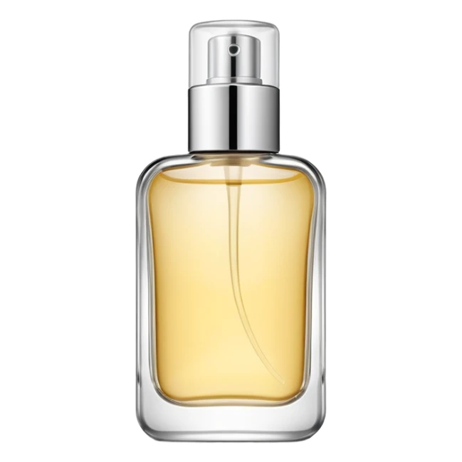 elegant cologne bottle with spray top sticker