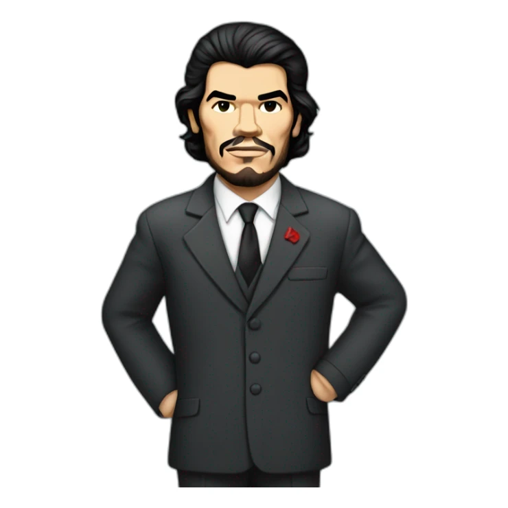 Ernesto Che Guevara in suit and tie sticker