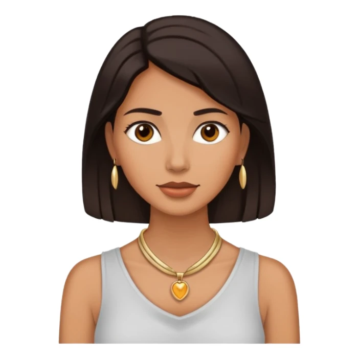 Woman with hand around her neck sticker