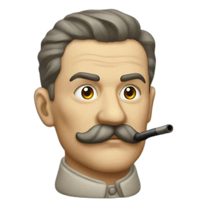 Josef Staline qui fume une pipe sticker