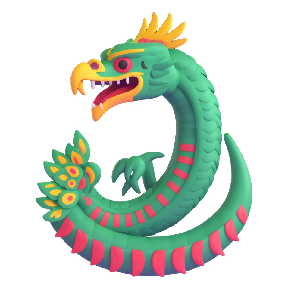 Teotihuacan feathered serpent quetzalcoatl sticker