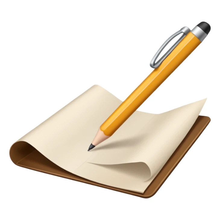 écureuil qui tient un stylo et écrit sur une feuille sticker