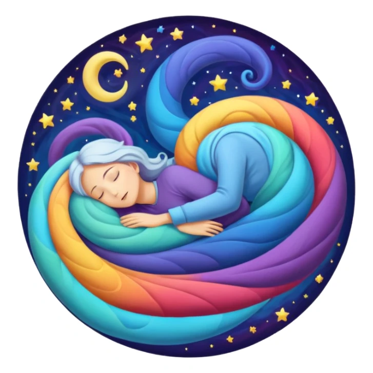 The symbolic depiction of REM sleep sticker