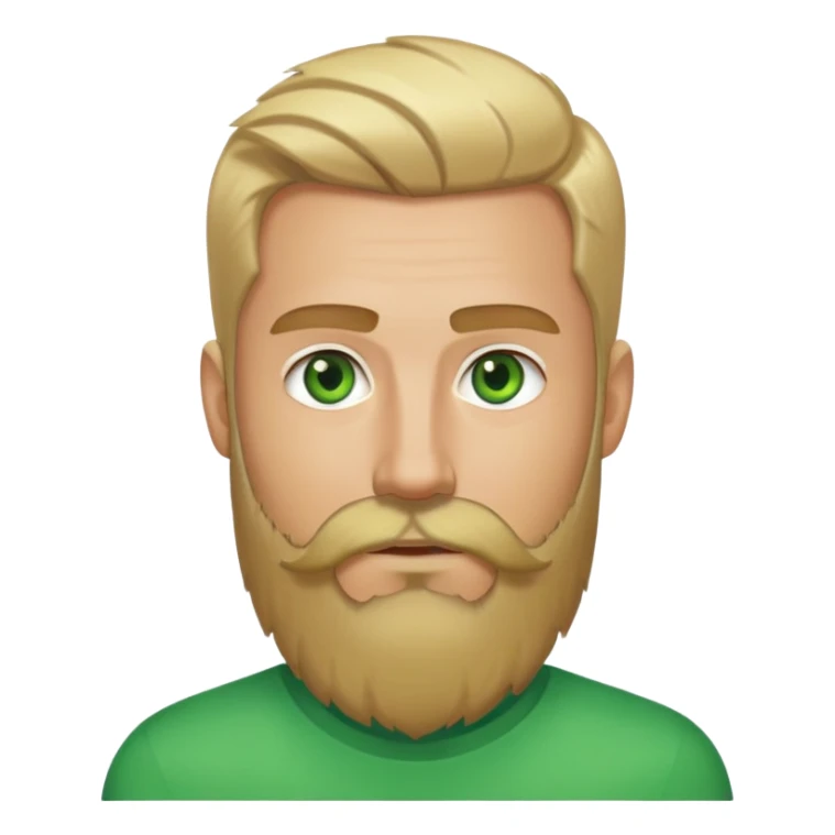 tech bro with beard 5 o clock shadow with more blonde hair, and bright green eyes. No mustache. Just a full beard. sticker