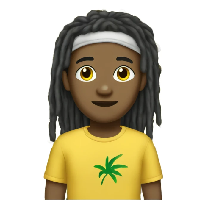 Jamacian boy lighskin and dreads sticker