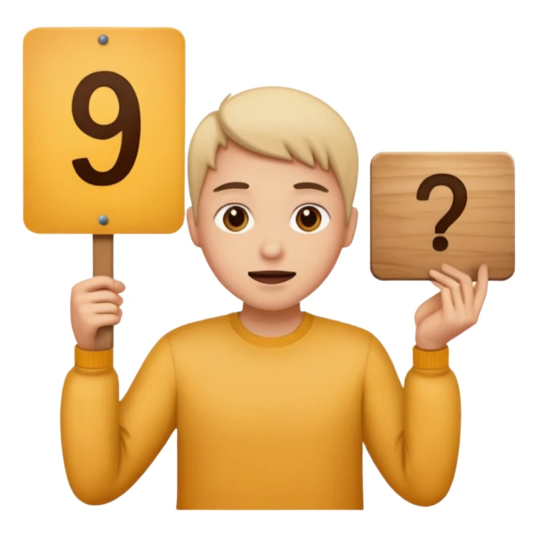 jury with outstretched hand holding a sign that says 9, simple, expressive, no visible face sticker