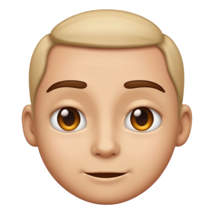 an emoji with a very realistic face without any emotion sticker