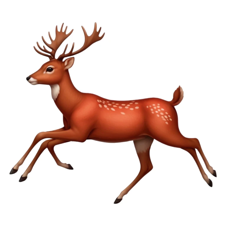 A wall drawing of running deer painted in earthy red pigment.















 sticker