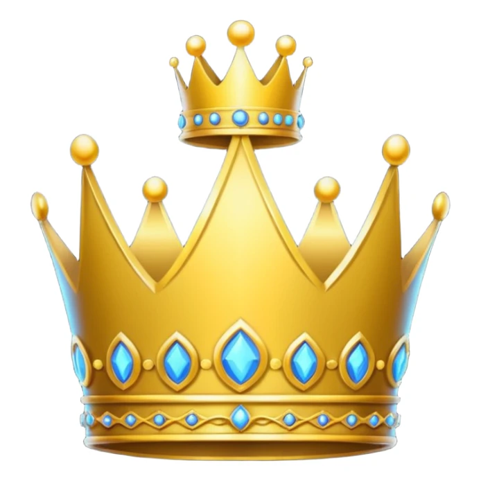 neon symbol of royal crown sticker