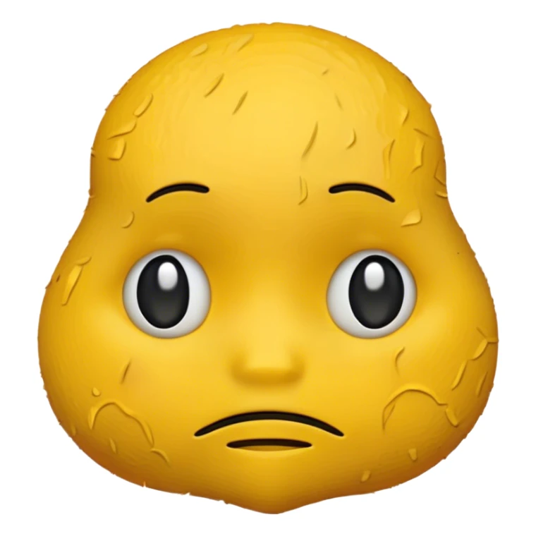 A sad emoji but is made from other emojis sticker