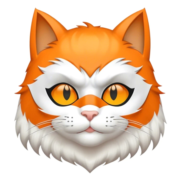 a kind cat wearing a batman mask sticker