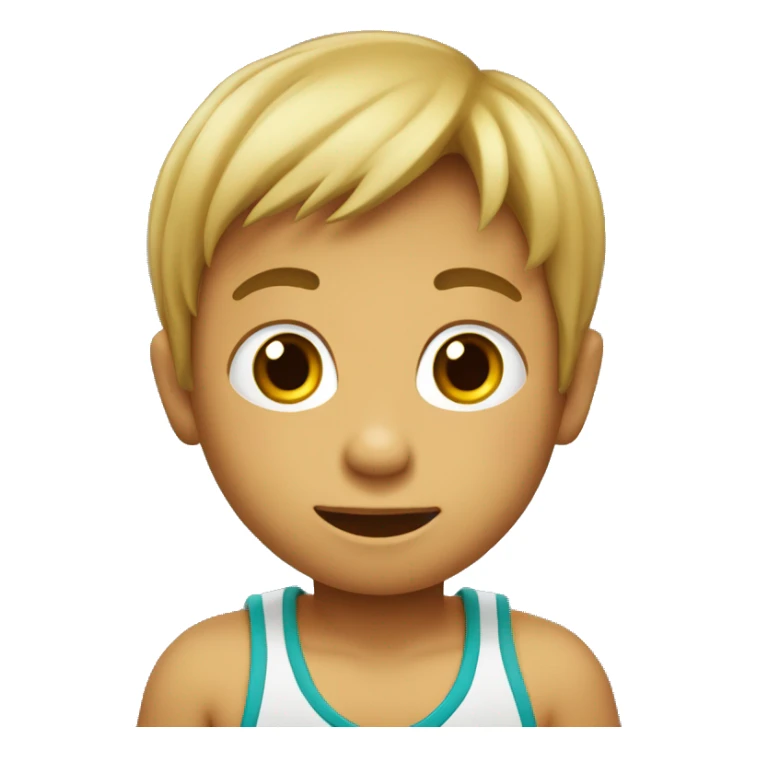 niño pequeño jugando sticker