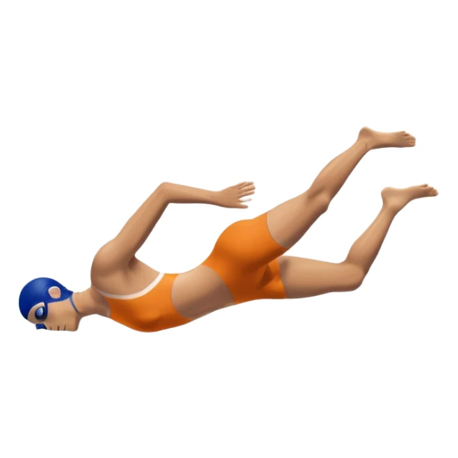 swimmer diving into a swimming pool, side profile view, smooth gradients, clean lines, realistic proportions. sticker