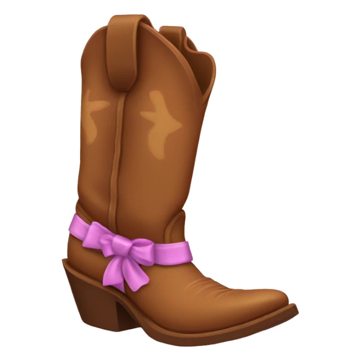 Cowboy boots with bows on them sticker