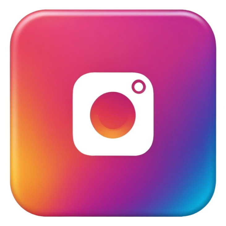 instagram with better and actual logo design sticker