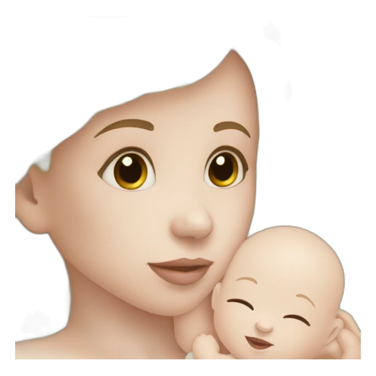 taking care of the baby white skin sticker