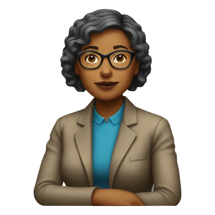 woman psychologist sitting in chair sticker