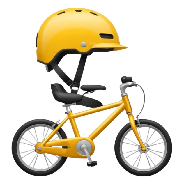 simple clean modern bike with child seat and helmet sticker