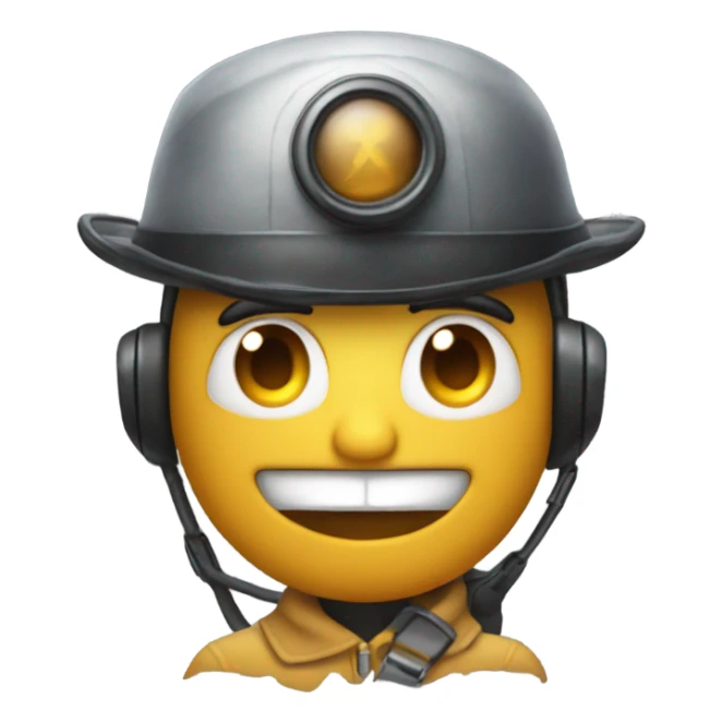 emoticon with smirk wearing helicopter hat and doing sizzler face sticker